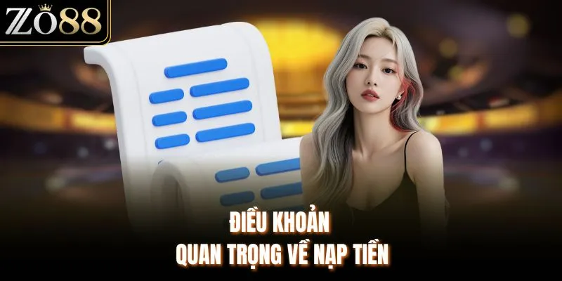 Điều khoản quan trọng về nạp tiền