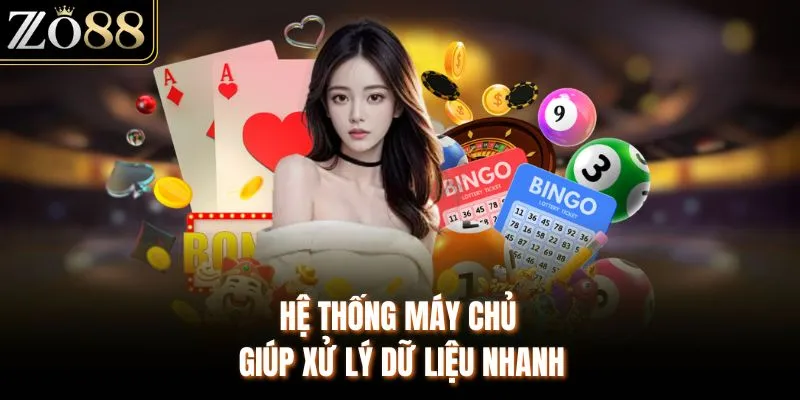 Hệ thống máy chủ giúp xử lý dữ liệu nhanh