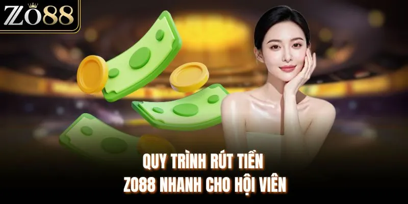 Quy trình rút tiền ZO88 nhanh cho hội viên